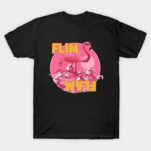 Flim Flam Flamingo T-Shirt by Brash Ideas